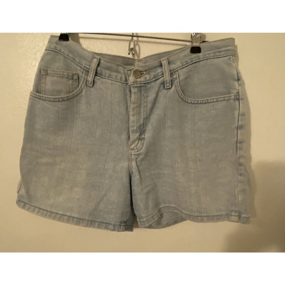 Lee Riders  Women's  Denim Blue Jean Shorts Size 12M Light Wash